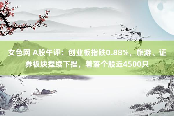 女色网 A股午评：创业板指跌0.88%，旅游、证券板块捏续下挫，着落个股近4500只