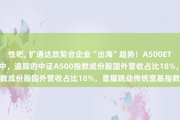 性吧， 扩通达放契合企业“出海”趋势！A500ETF（159339）介意刊行中，追踪的中证A500指数成份股国外营收占比18%，显耀跳动传统宽基指数