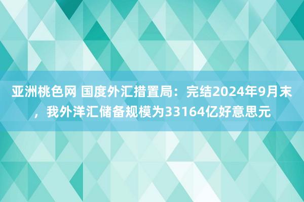 亚洲桃色网 国度外汇措置局：完结2024年9月末，我外洋汇储备规模为33164亿好意思元