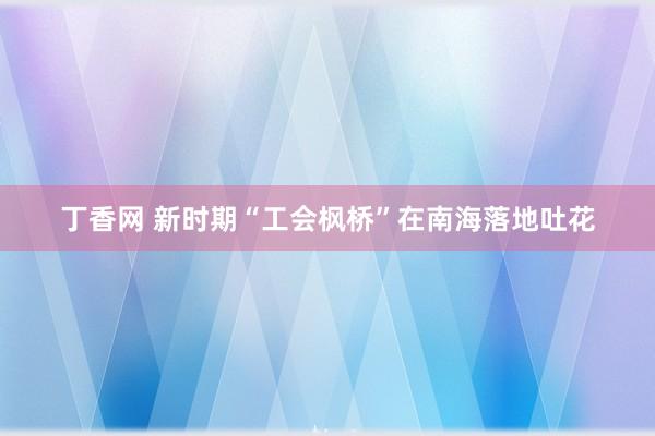 丁香网 新时期“工会枫桥”在南海落地吐花