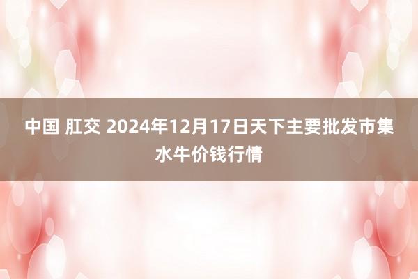 中国 肛交 2024年12月17日天下主要批发市集水牛价钱行情