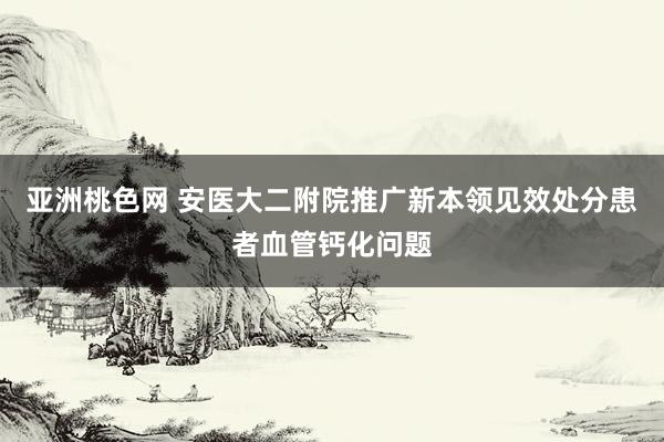 亚洲桃色网 安医大二附院推广新本领见效处分患者血管钙化问题